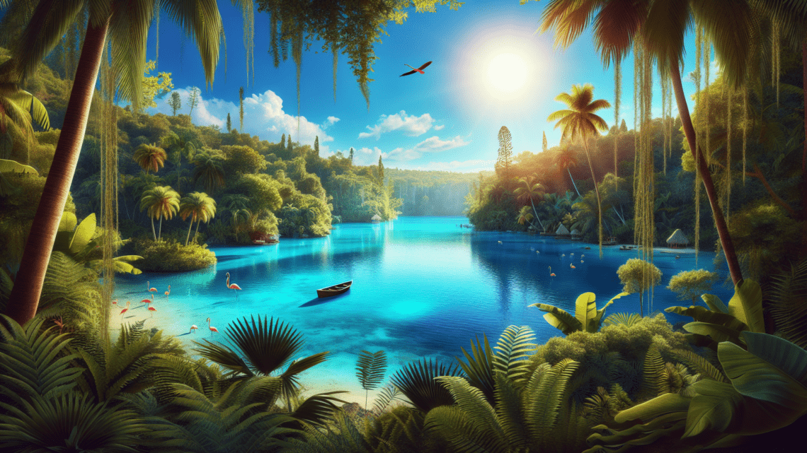 Besuch der Blauen Lagune in Jamaika – schimmerndes Blaues Wasser