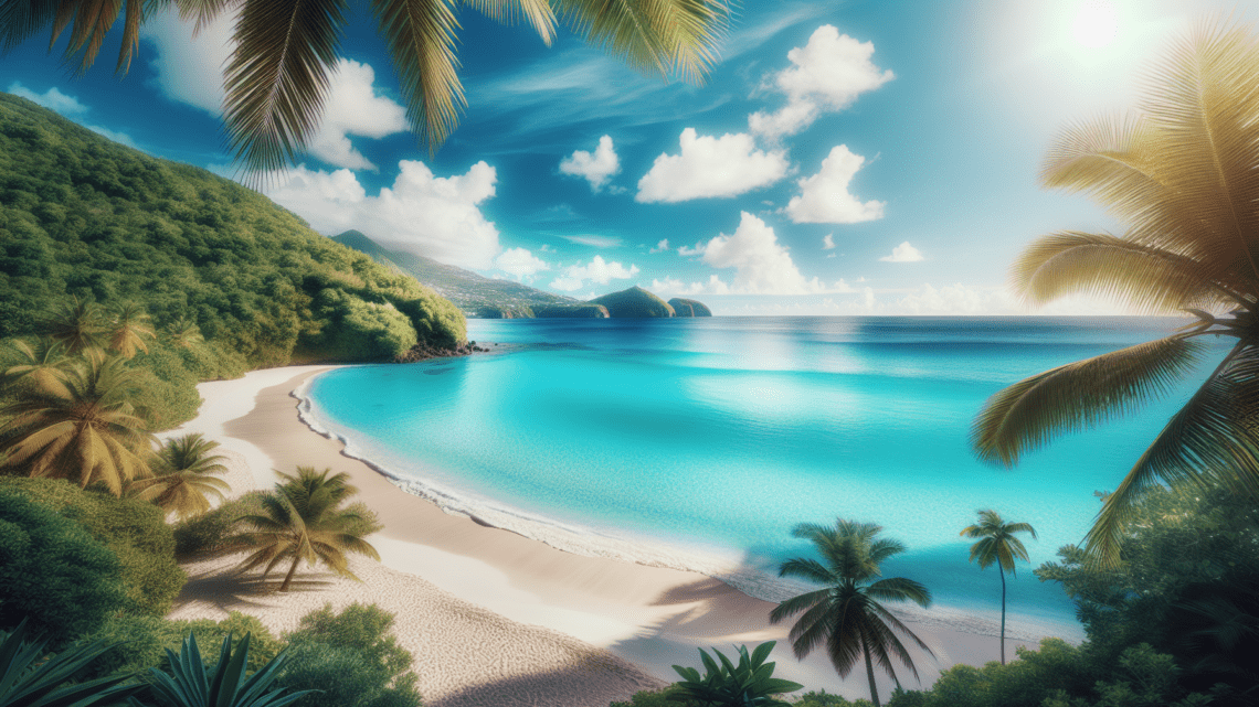 Besuch der Grand Anse Beach auf Grenada – weißer Sandstrand mit klarem Wasser