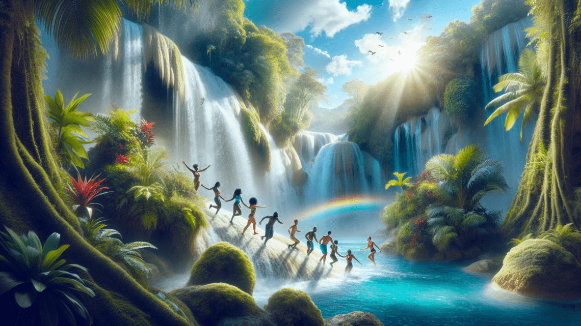 Entdeckung der Dunn’s River Falls in Jamaika – Klettern am Wasserfall Entdeckung der Dunn’s River Falls in Jamaika – Klettern am Wasserfall