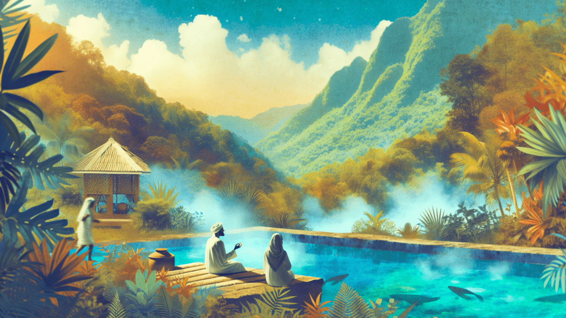 Entspannung in den Heißquellen von Soufrière auf Saint Lucia – natürliches Spa Erlebnis