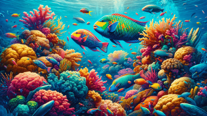 Schnorcheln mit Papageienfischen in den Riffen von Süd Grenada – Farbenpracht unter Wasser