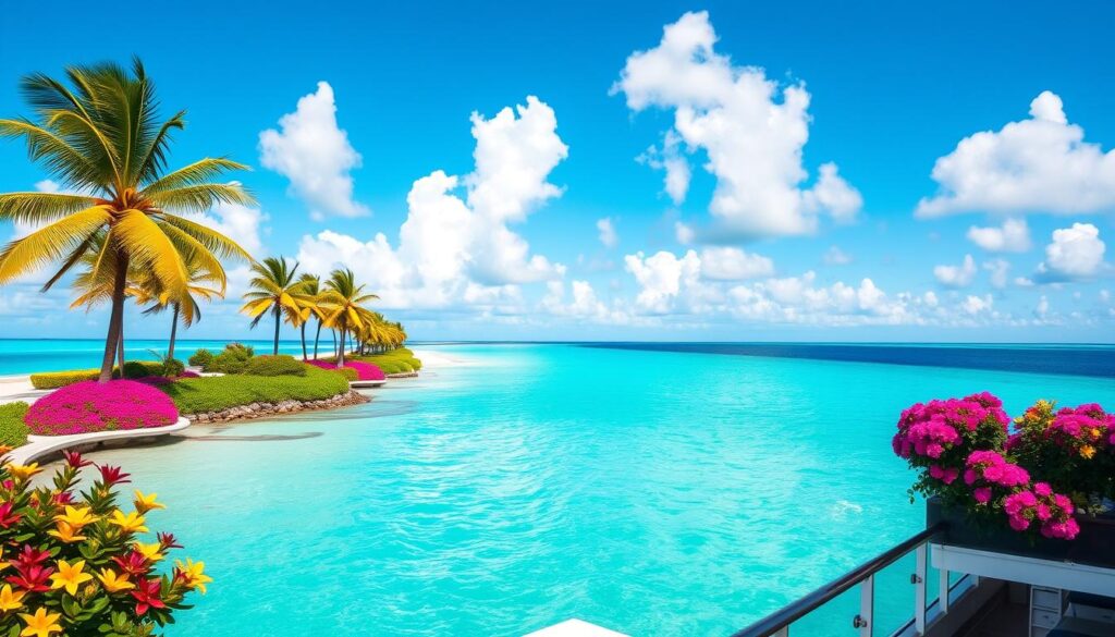 Bahamas Inselparadies während Kreuzfahrt