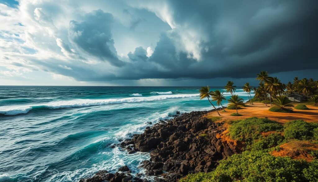 Karibische Hurrikan-Gefahrenzonen