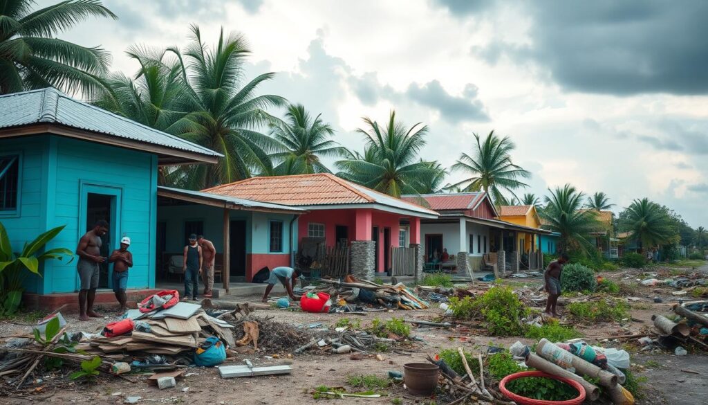 Wiederaufbau nach tropischen Wirbelstürmen