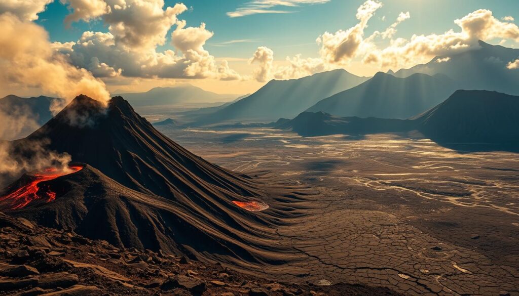 vulkanische Landschaften